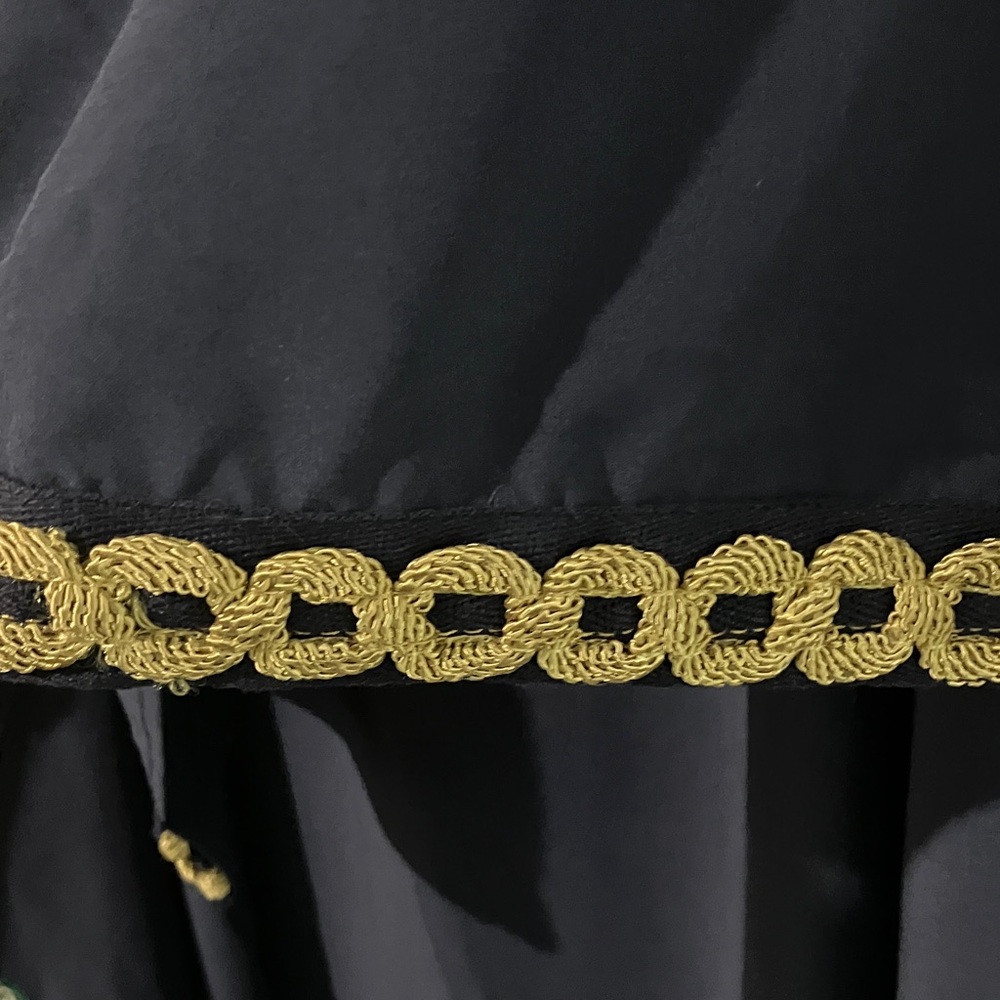 Elegant Navy Blue Swim Sarong with Gold Accents - Picture 2 of 6